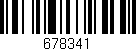 Código de barras (EAN, GTIN, SKU, ISBN): '678341'