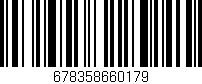 Código de barras (EAN, GTIN, SKU, ISBN): '678358660179'