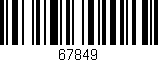 Código de barras (EAN, GTIN, SKU, ISBN): '67849'