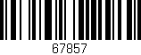 Código de barras (EAN, GTIN, SKU, ISBN): '67857'