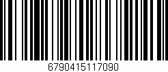 Código de barras (EAN, GTIN, SKU, ISBN): '6790415117090'