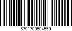 Código de barras (EAN, GTIN, SKU, ISBN): '6791708504559'