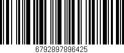 Código de barras (EAN, GTIN, SKU, ISBN): '6792897896425'