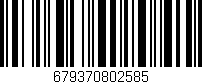Código de barras (EAN, GTIN, SKU, ISBN): '679370802585'