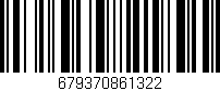 Código de barras (EAN, GTIN, SKU, ISBN): '679370861322'