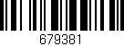 Código de barras (EAN, GTIN, SKU, ISBN): '679381'