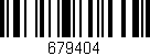 Código de barras (EAN, GTIN, SKU, ISBN): '679404'
