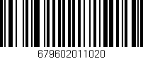 Código de barras (EAN, GTIN, SKU, ISBN): '679602011020'