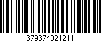 Código de barras (EAN, GTIN, SKU, ISBN): '679674021211'