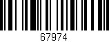 Código de barras (EAN, GTIN, SKU, ISBN): '67974'