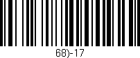 Código de barras (EAN, GTIN, SKU, ISBN): '68)-17'