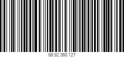 Código de barras (EAN, GTIN, SKU, ISBN): '68.92.360.127'