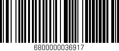 Código de barras (EAN, GTIN, SKU, ISBN): '6800000036917'