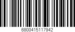 Código de barras (EAN, GTIN, SKU, ISBN): '6800415117942'