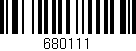 Código de barras (EAN, GTIN, SKU, ISBN): '680111'