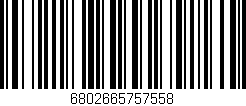 Código de barras (EAN, GTIN, SKU, ISBN): '6802665757558'