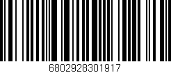Código de barras (EAN, GTIN, SKU, ISBN): '6802928301917'