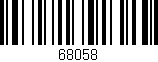 Código de barras (EAN, GTIN, SKU, ISBN): '68058'