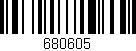 Código de barras (EAN, GTIN, SKU, ISBN): '680605'