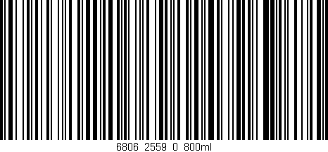 Código de barras (EAN, GTIN, SKU, ISBN): '6806_2559_0_800ml'