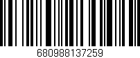 Código de barras (EAN, GTIN, SKU, ISBN): '680988137259'