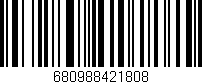 Código de barras (EAN, GTIN, SKU, ISBN): '680988421808'