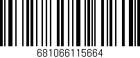 Código de barras (EAN, GTIN, SKU, ISBN): '681066115664'