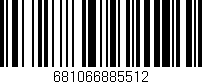 Código de barras (EAN, GTIN, SKU, ISBN): '681066885512'