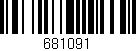 Código de barras (EAN, GTIN, SKU, ISBN): '681091'