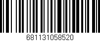 Código de barras (EAN, GTIN, SKU, ISBN): '681131058520'