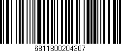 Código de barras (EAN, GTIN, SKU, ISBN): '6811800204307'