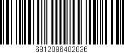 Código de barras (EAN, GTIN, SKU, ISBN): '6812086402036'