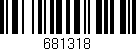 Código de barras (EAN, GTIN, SKU, ISBN): '681318'