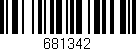 Código de barras (EAN, GTIN, SKU, ISBN): '681342'