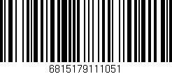 Código de barras (EAN, GTIN, SKU, ISBN): '6815179111051'
