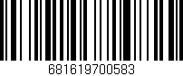 Código de barras (EAN, GTIN, SKU, ISBN): '681619700583'
