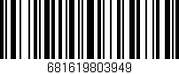Código de barras (EAN, GTIN, SKU, ISBN): '681619803949'