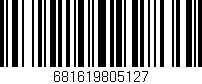 Código de barras (EAN, GTIN, SKU, ISBN): '681619805127'