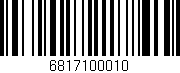 Código de barras (EAN, GTIN, SKU, ISBN): '6817100010'