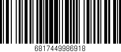 Código de barras (EAN, GTIN, SKU, ISBN): '6817449986918'