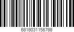 Código de barras (EAN, GTIN, SKU, ISBN): '6818031156788'