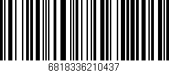 Código de barras (EAN, GTIN, SKU, ISBN): '6818336210437'