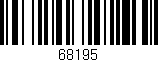 Código de barras (EAN, GTIN, SKU, ISBN): '68195'