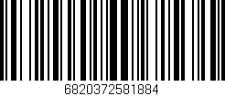 Código de barras (EAN, GTIN, SKU, ISBN): '6820372581884'