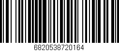Código de barras (EAN, GTIN, SKU, ISBN): '6820538720164'