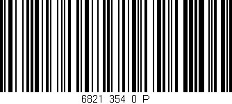 Código de barras (EAN, GTIN, SKU, ISBN): '6821_354_0_P'
