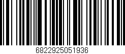 Código de barras (EAN, GTIN, SKU, ISBN): '6822925051936'