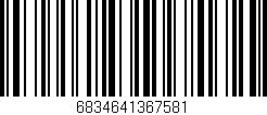 Código de barras (EAN, GTIN, SKU, ISBN): '6834641367581'
