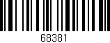 Código de barras (EAN, GTIN, SKU, ISBN): '68381'
