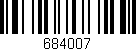 Código de barras (EAN, GTIN, SKU, ISBN): '684007'